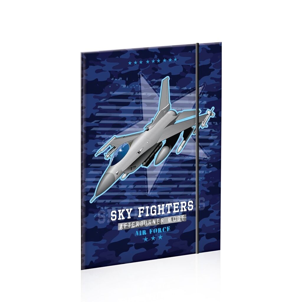 Scool Fascikla Sky Fighter, A4, Hologram efekat, Plava