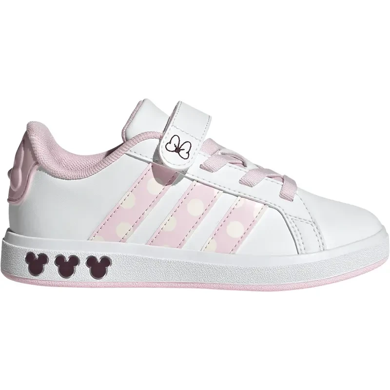 Adidas Patike za devojčice Grand Court Minnie El K, Belo-Roze