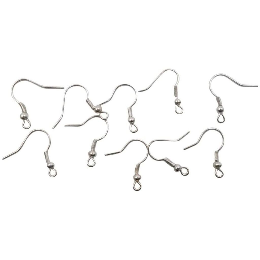 Junior Dodatak za minđuše Crafty deco, 10 komada, Srebrne boje