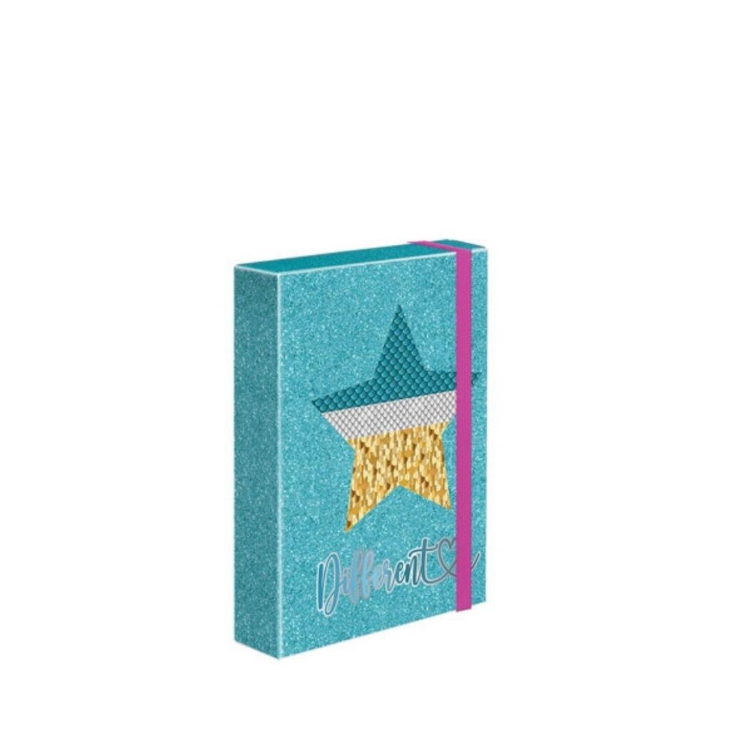 Scool Fascikla Star sa gumom, A5, Tirkizna