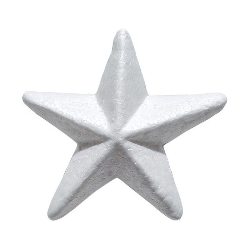 Junior Dekorativna zvezda, 5 komada, Bela