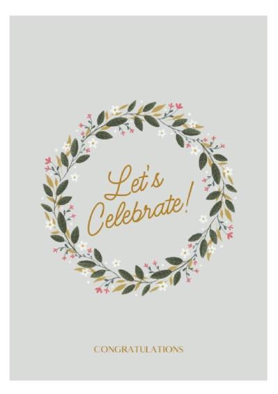 Čestitka Lets Celebrate, Plava