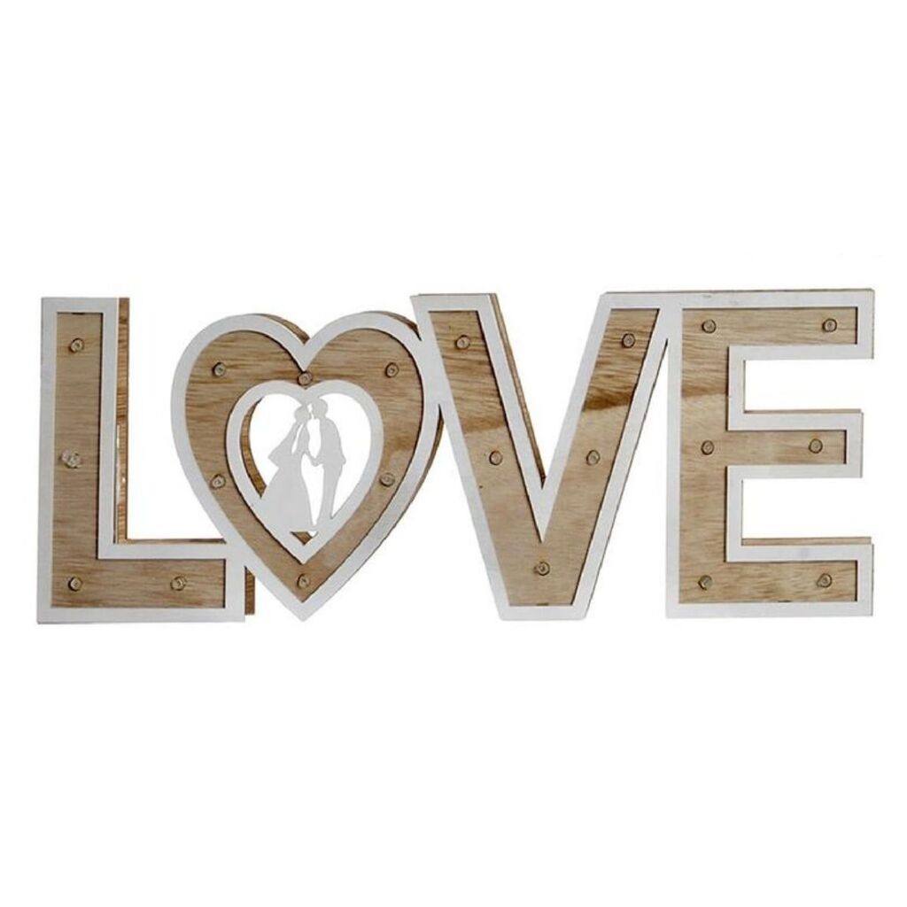 Led dekoracija Love, Braon