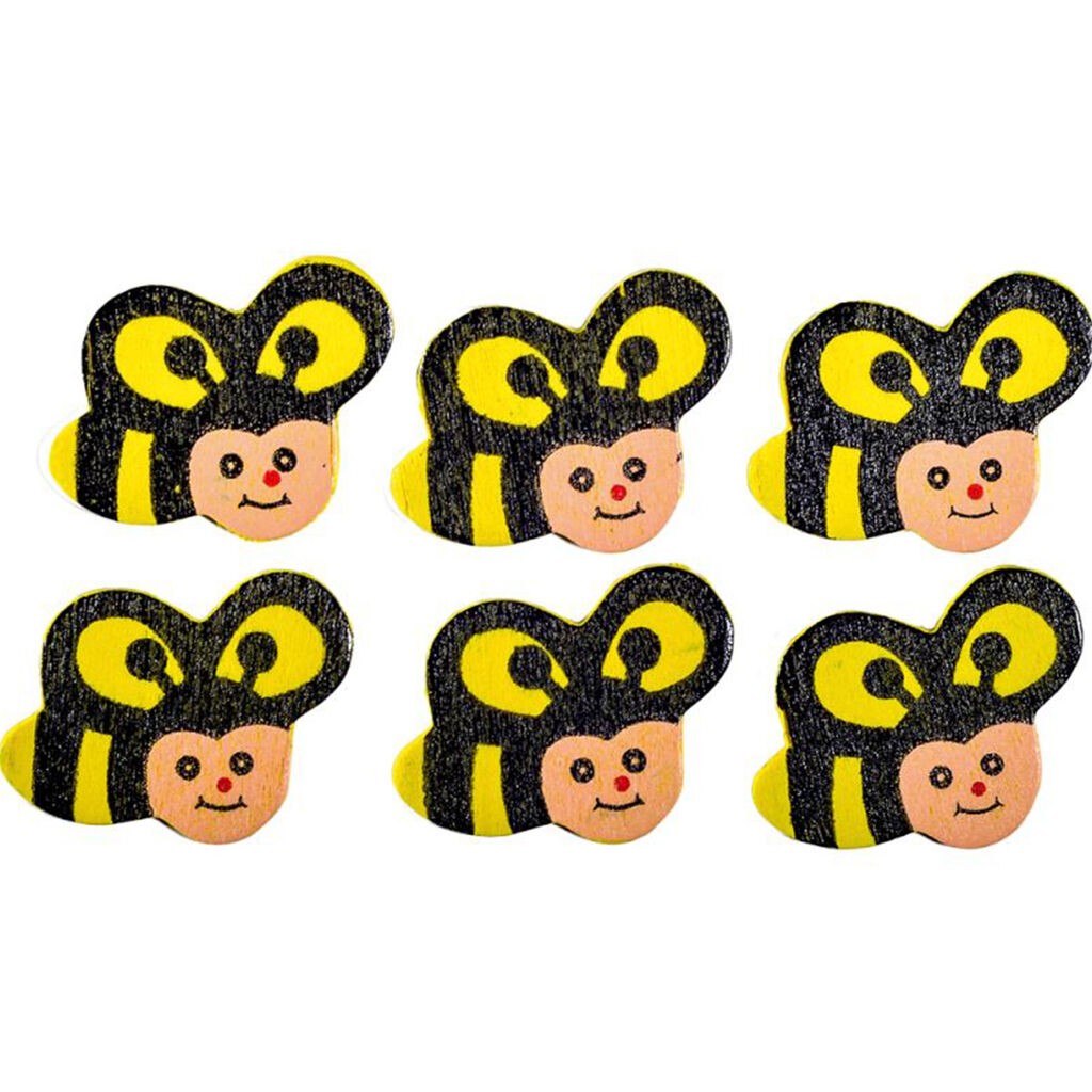 Junior Pčelice Crafty deco, 6 komada, Žuto-crne