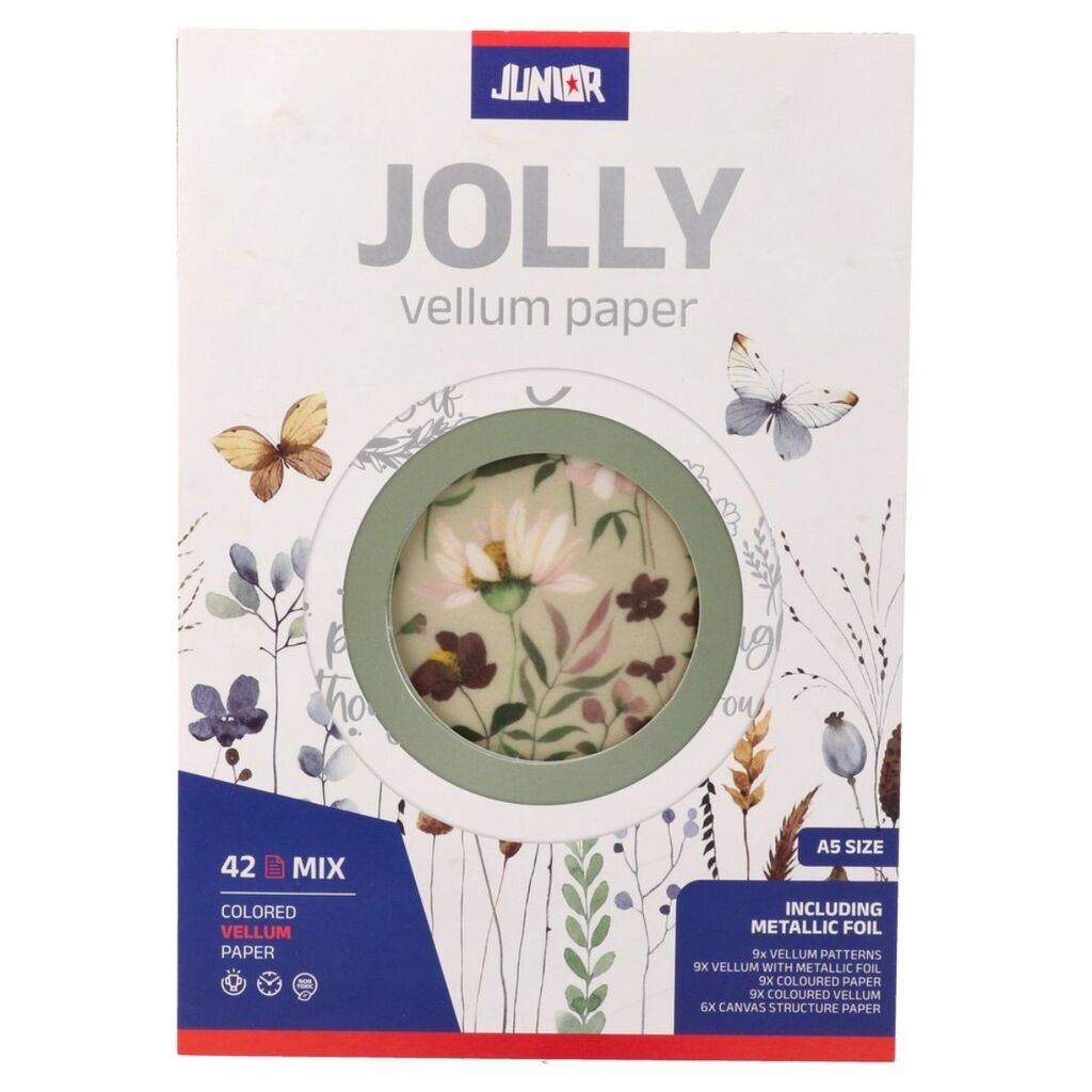 Junior Dekorativni blok papira u boji A5, Šareni