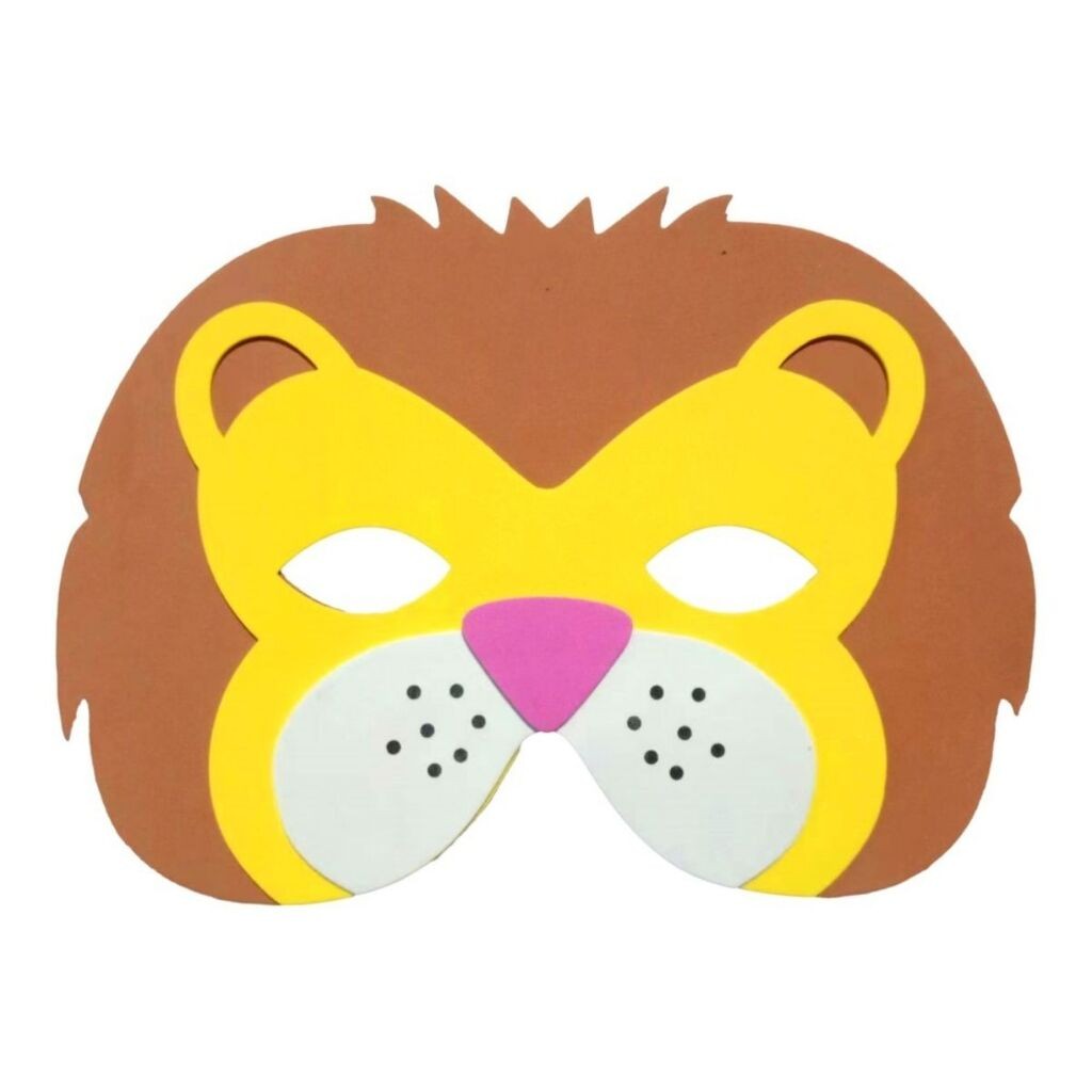 Junior Maska lav Crafty deco, Belo-crna