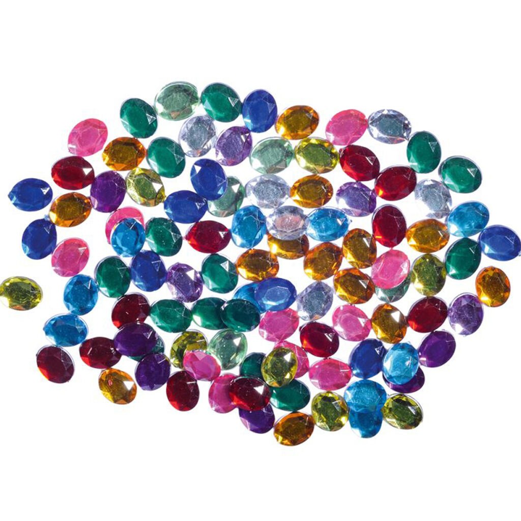 Junior Cirkoni Crafty deco, Ovalni, 80 komada, Šareni
