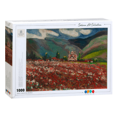 ODDO Slagalica Serbian Art Collection, Nadežda Petrović, Kosovski božuri (Gračanica), 1000 delova