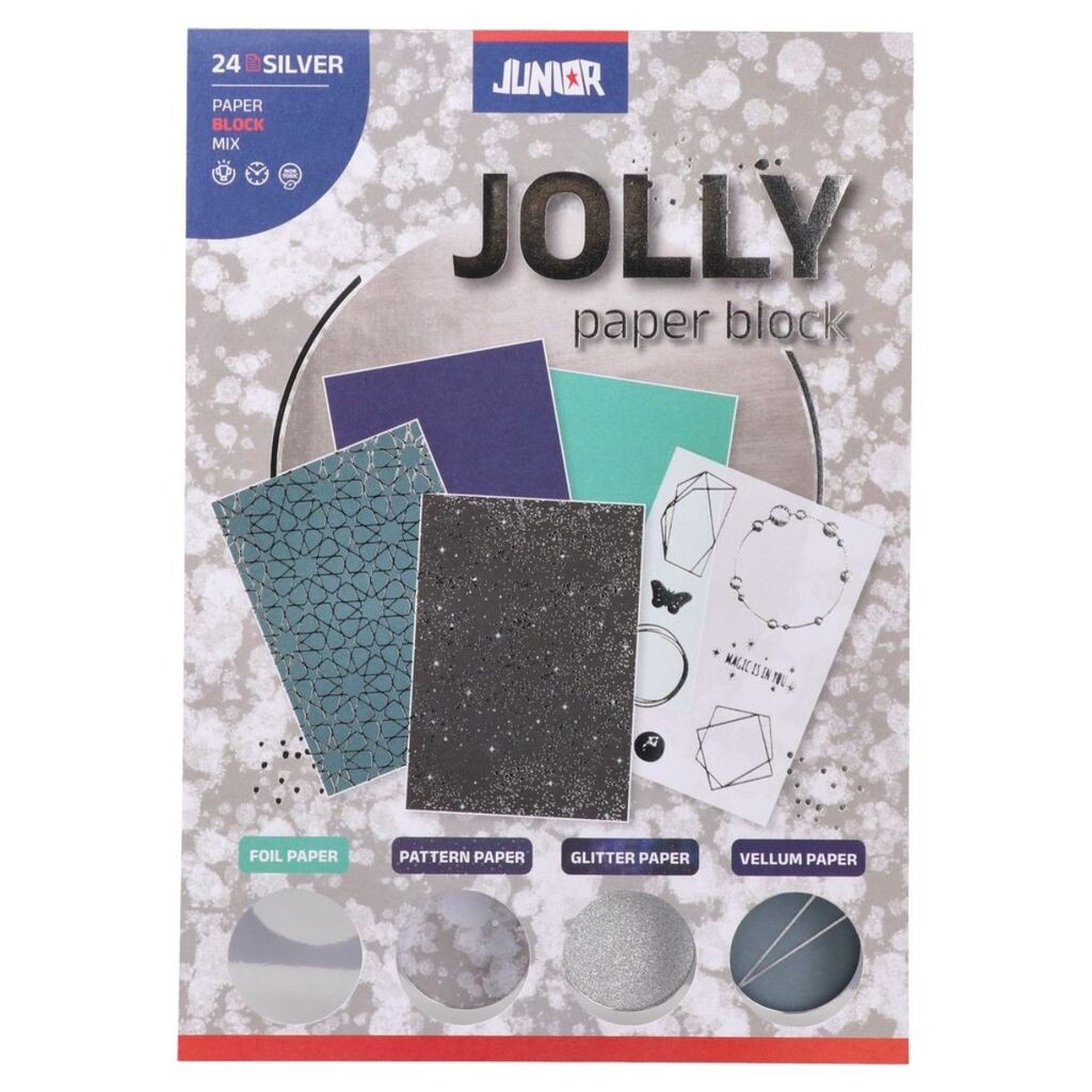 Junior Dekorativni blok papira u boji A5, Šareni