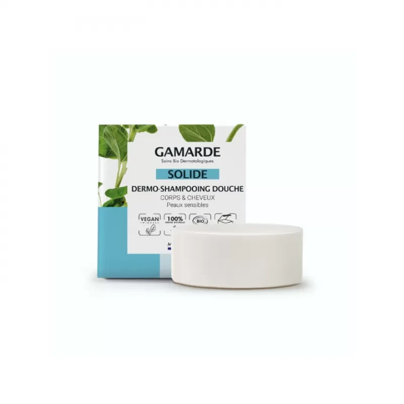 Gamarde Čvrsti šampon za kosu i kupka za telo, 100 ml