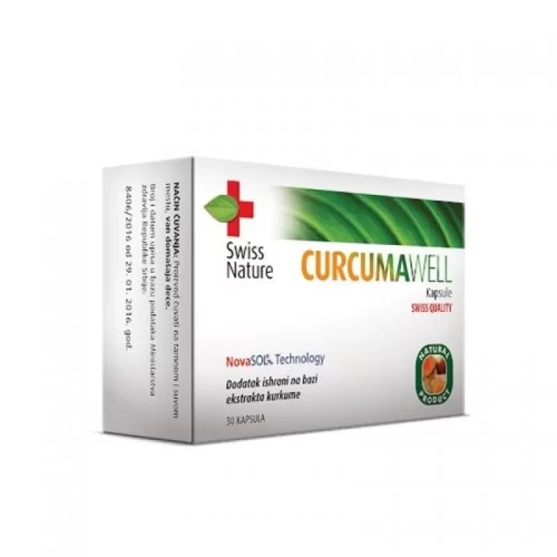 Swiss Nature Kapsule Curcumawell, 30 kapsula