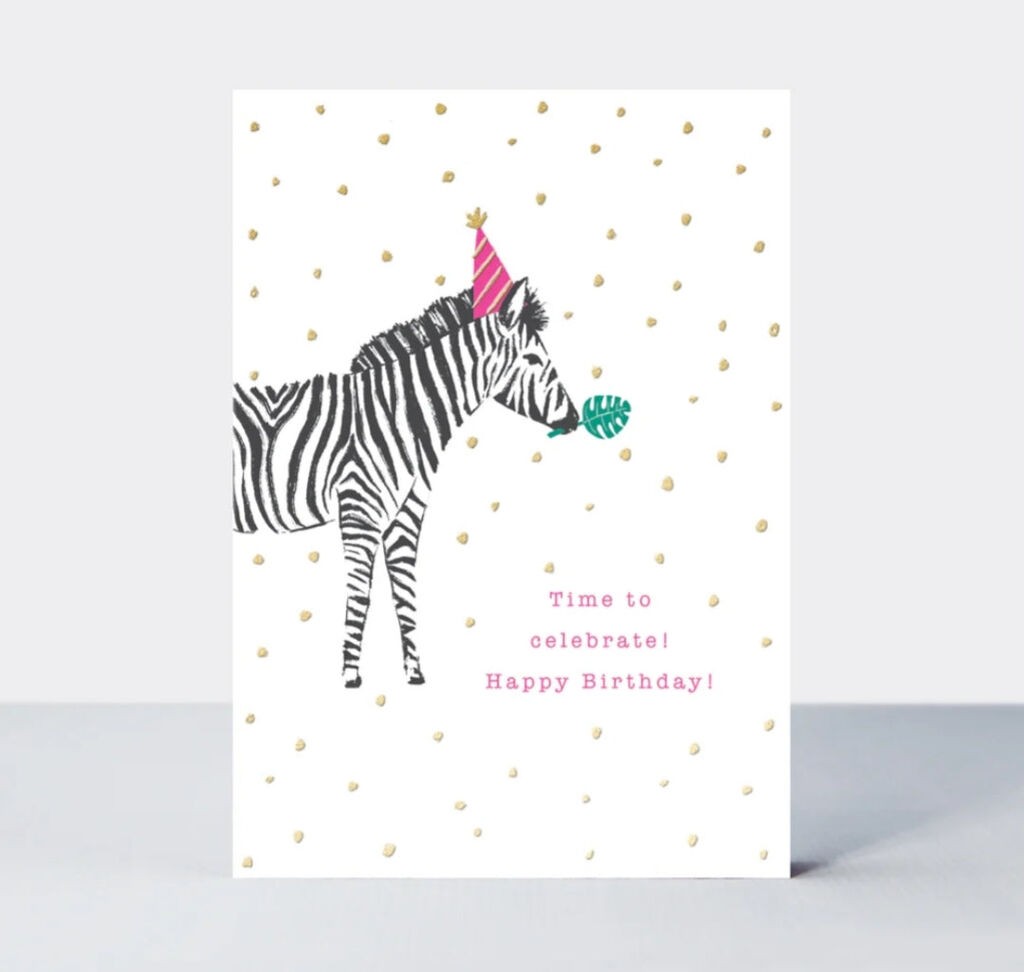 Rachel Ellen Čestitka Birthday Party Zebra