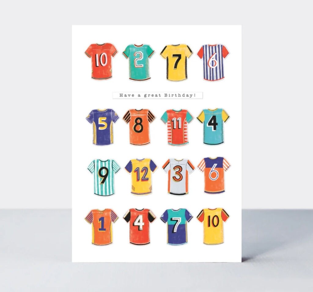 Rachel Ellen Čestitka Birthday Football Shirts