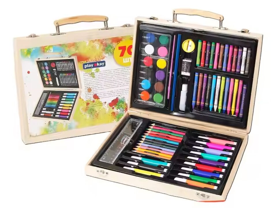 Drveni kofer set za bojenje