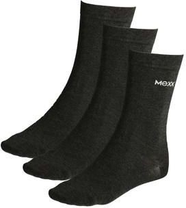 MEXX Set dugih unisex čarapa, 3 para, Crni
