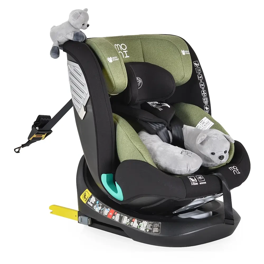 MONI Auto sedište Serengeti 40-150cm, Isofix, Zeleno