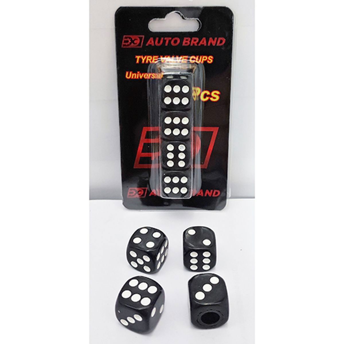 CAR 888 ACCESSORIES Kapice Ventila Crno-Bele Kockice 4kom