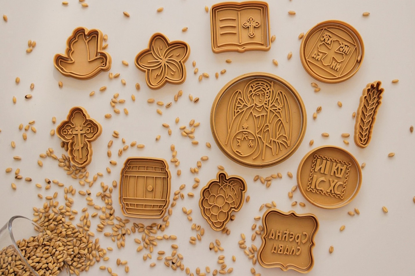 3D MODLE Slavski set modli Sveti Arhangel Mihailo 11/1 zlatni