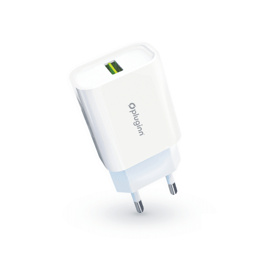 PI-D48 Punjač sa Tip C kablom Pluginn, 5V/2.4A, 12W, Beli