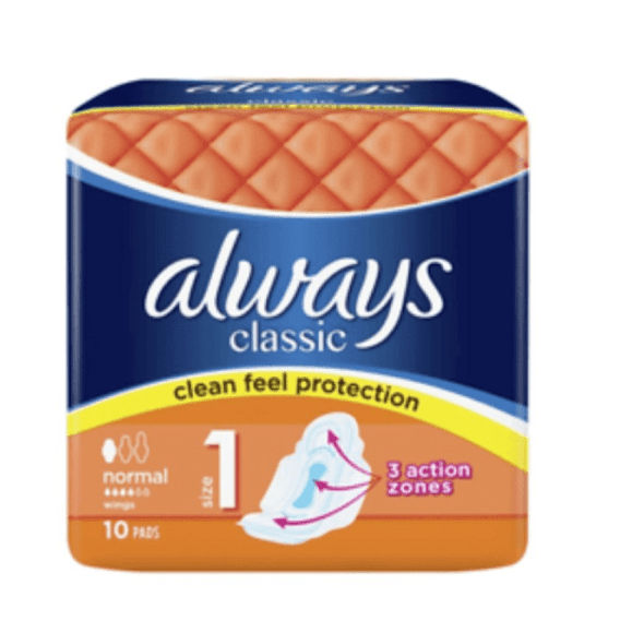 Always Classic Normal Higijenski ulošci, 10 komada
