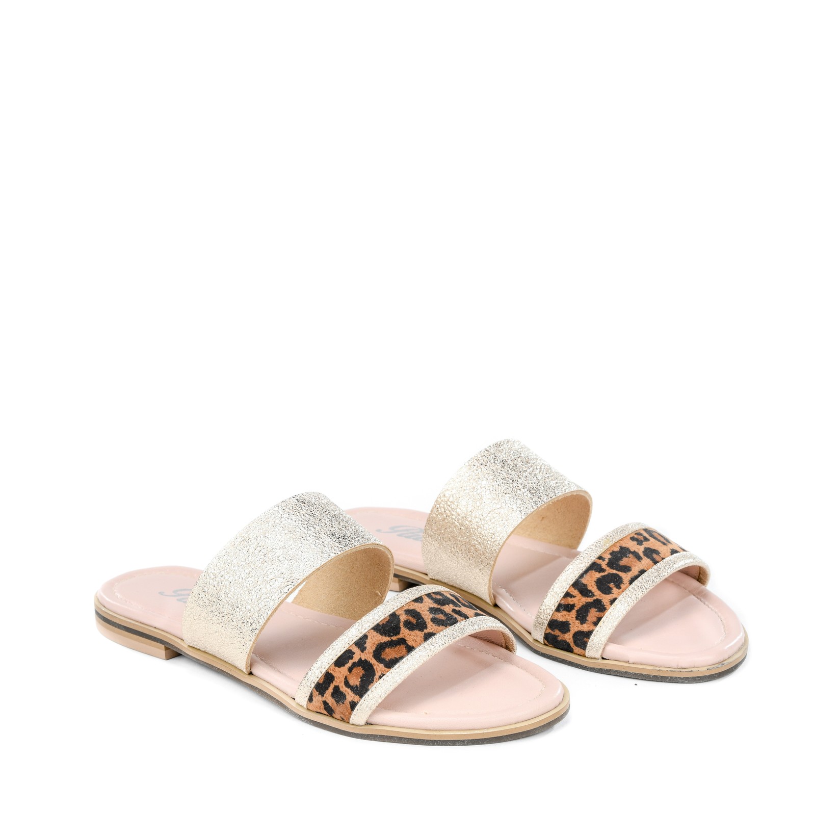 Paar Ženske papuče 36311-12, Zlatne