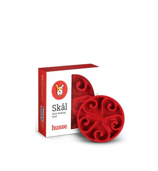 Husse Posuda za sporo hranjenje, Crvena, 200g