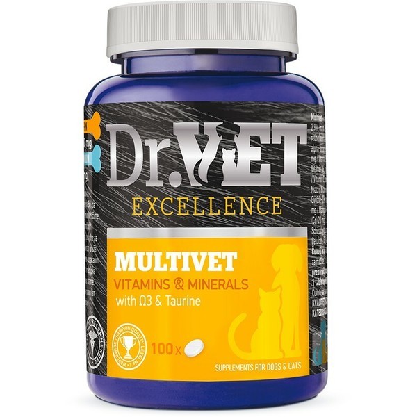 DR.VET Multivitaminski suplement za pse Multivet , 100 tableta