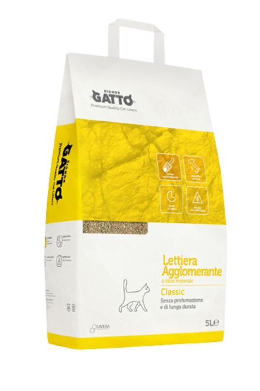 Signor Gatto Grudvajući posip za mačke bez mirisa, 5l