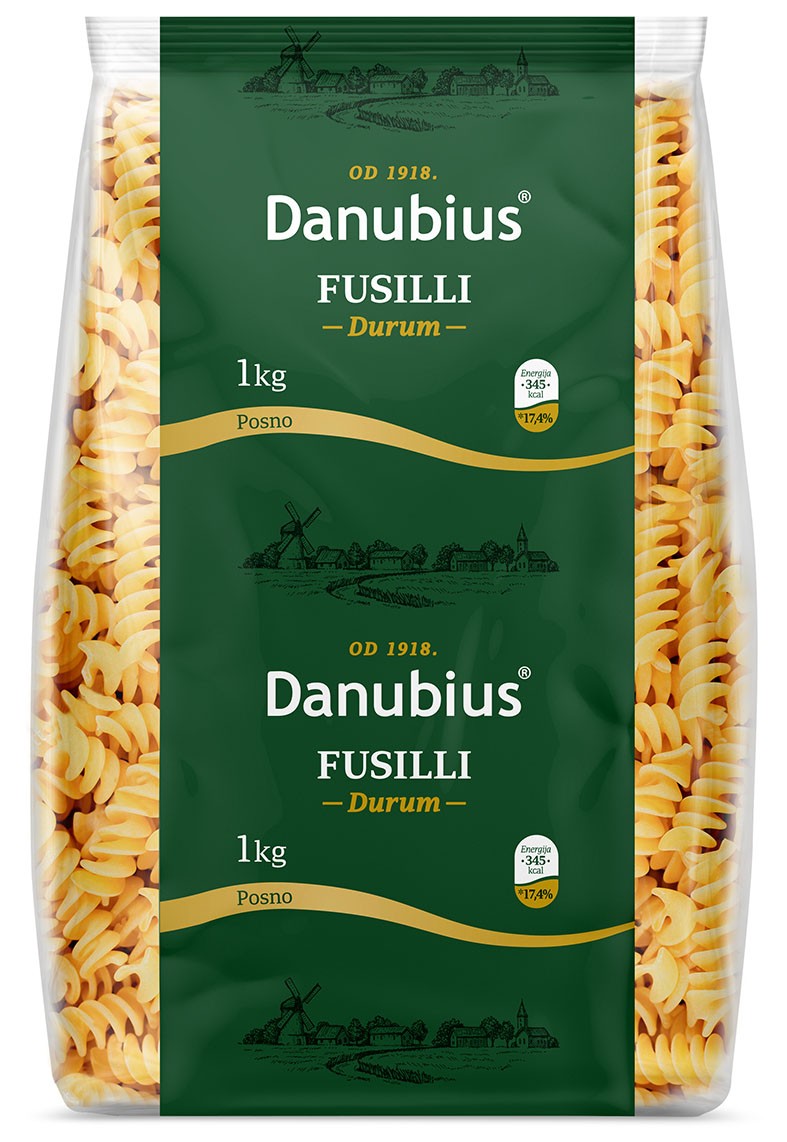 DANUBIUS Testenina Fusilli  1 kg