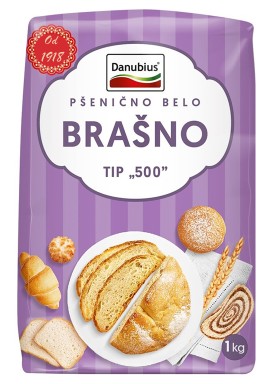 DANUBIUS Pšenično belo brašno tip "500" 1kg