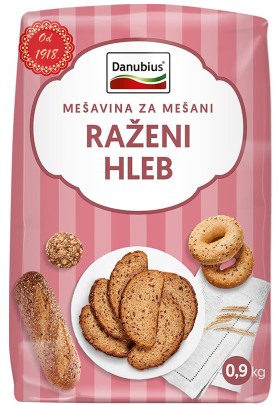 DANUBIUS Mešavina za mešani ražani hleb 0.9 kg