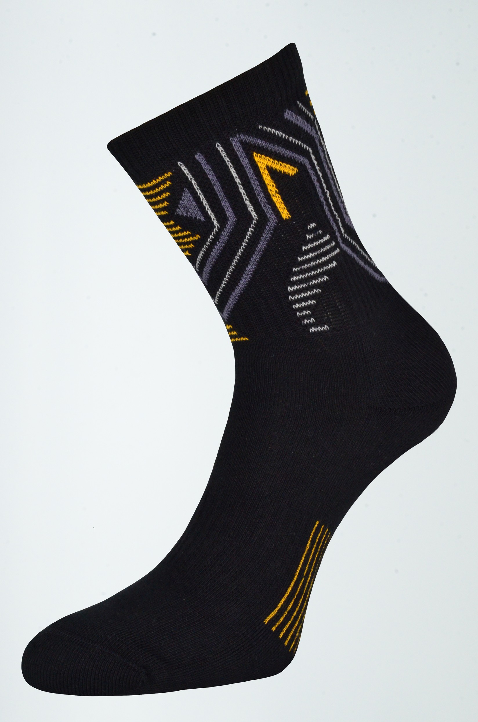 GERBI Sportske čarape Sport Style   45-47 m8 crne