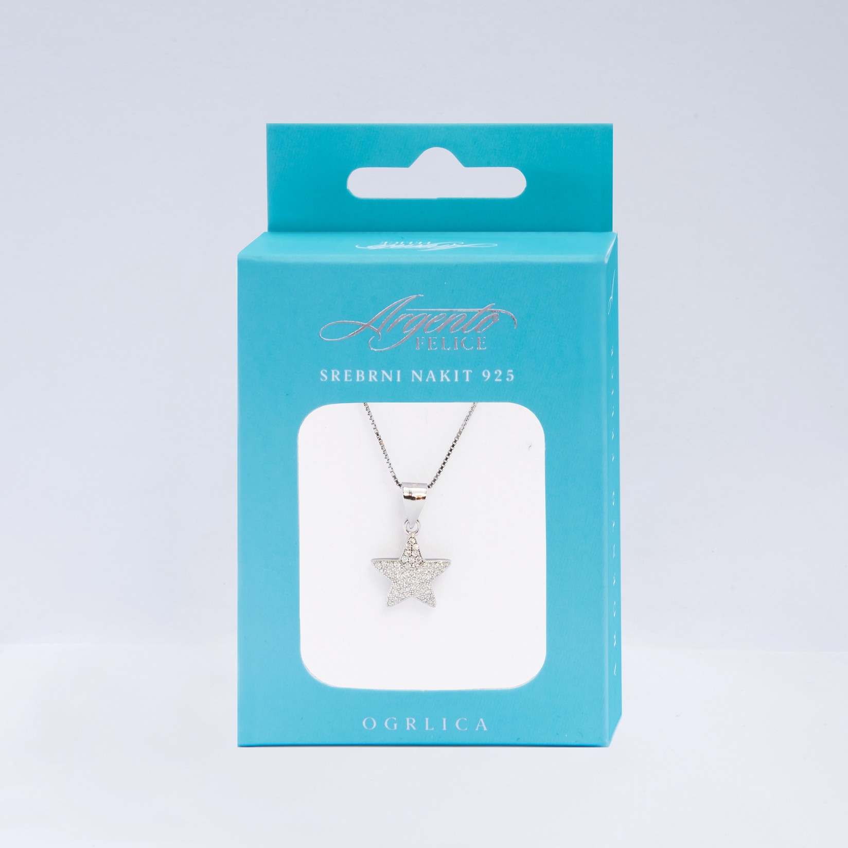 ARGENTO FELICE O6 Ogrlica Zvezda, Srebrna