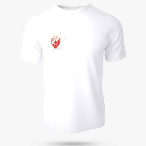 Red Star Muška majica Zvezda,Zvezda, Bela