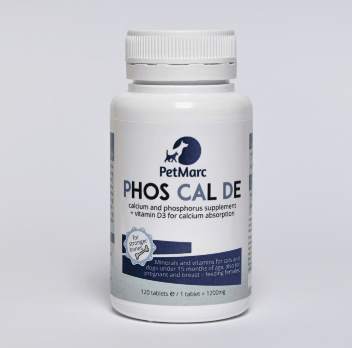 Pet Marc Phos Cal De Kalcijumske tablete za pse, 120 tableta