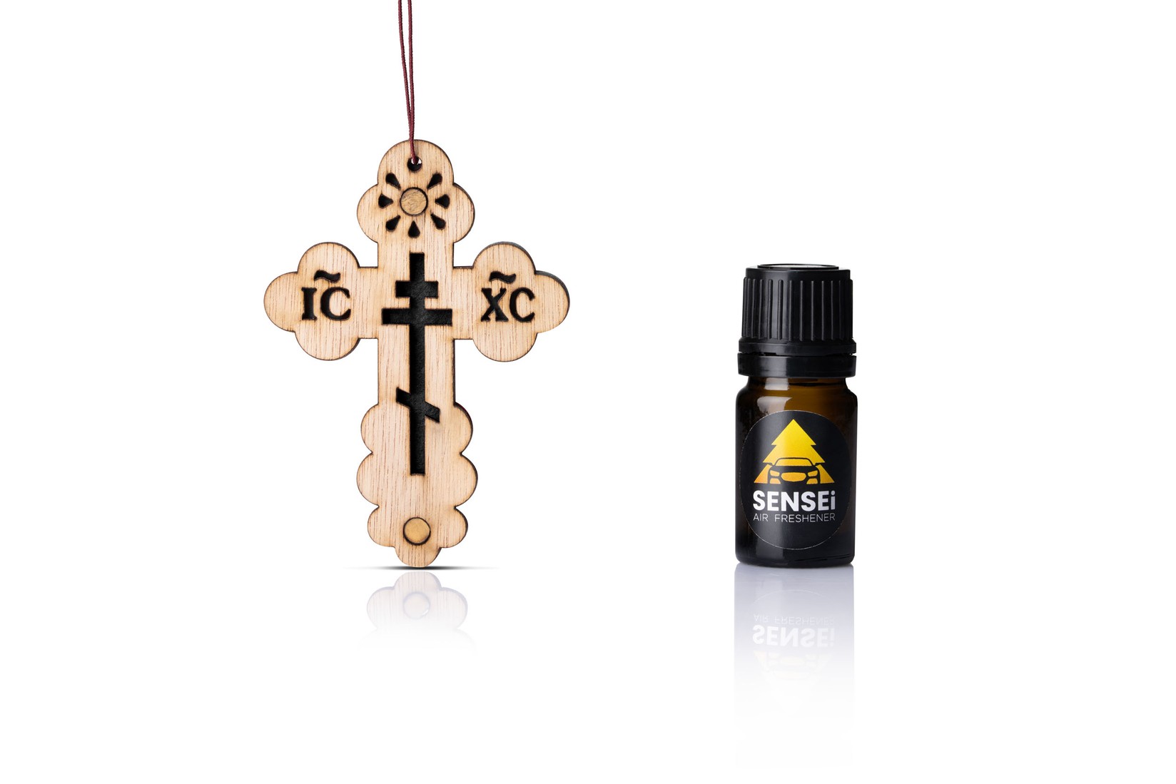 Sensei Air Freshner Drveni Krstić, Crni