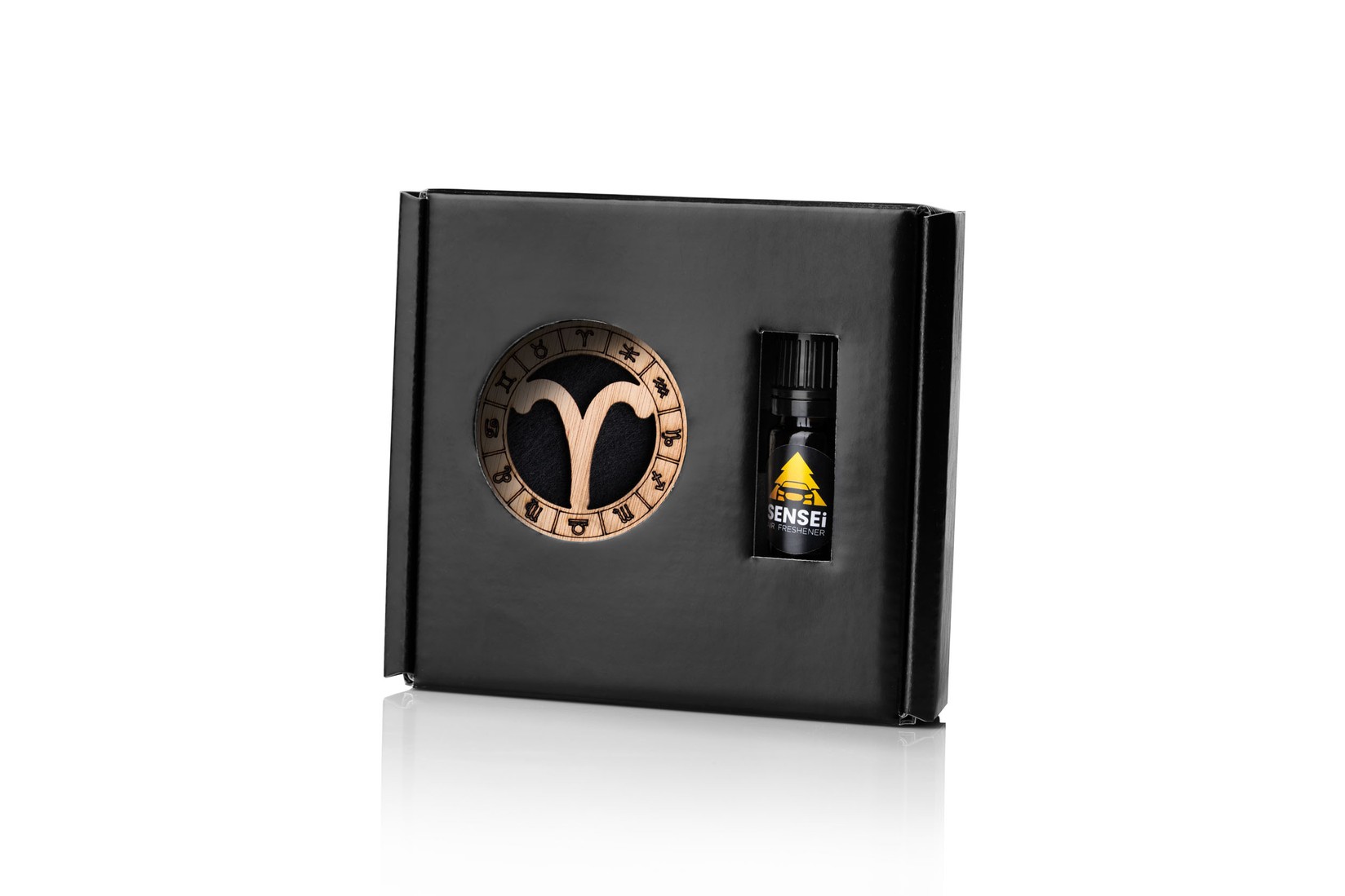 Sensei Air Freshner Horoskopski znak Ovan, New Car Eros, Crni krug
