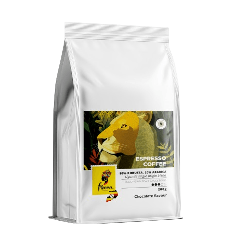 Africana Coffee Espresso kafa u zrnu Lion, 200g