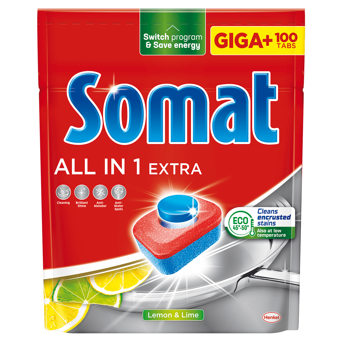 SOMAT All in One Extra, Tablete za pranje posuđa, 100 komada
