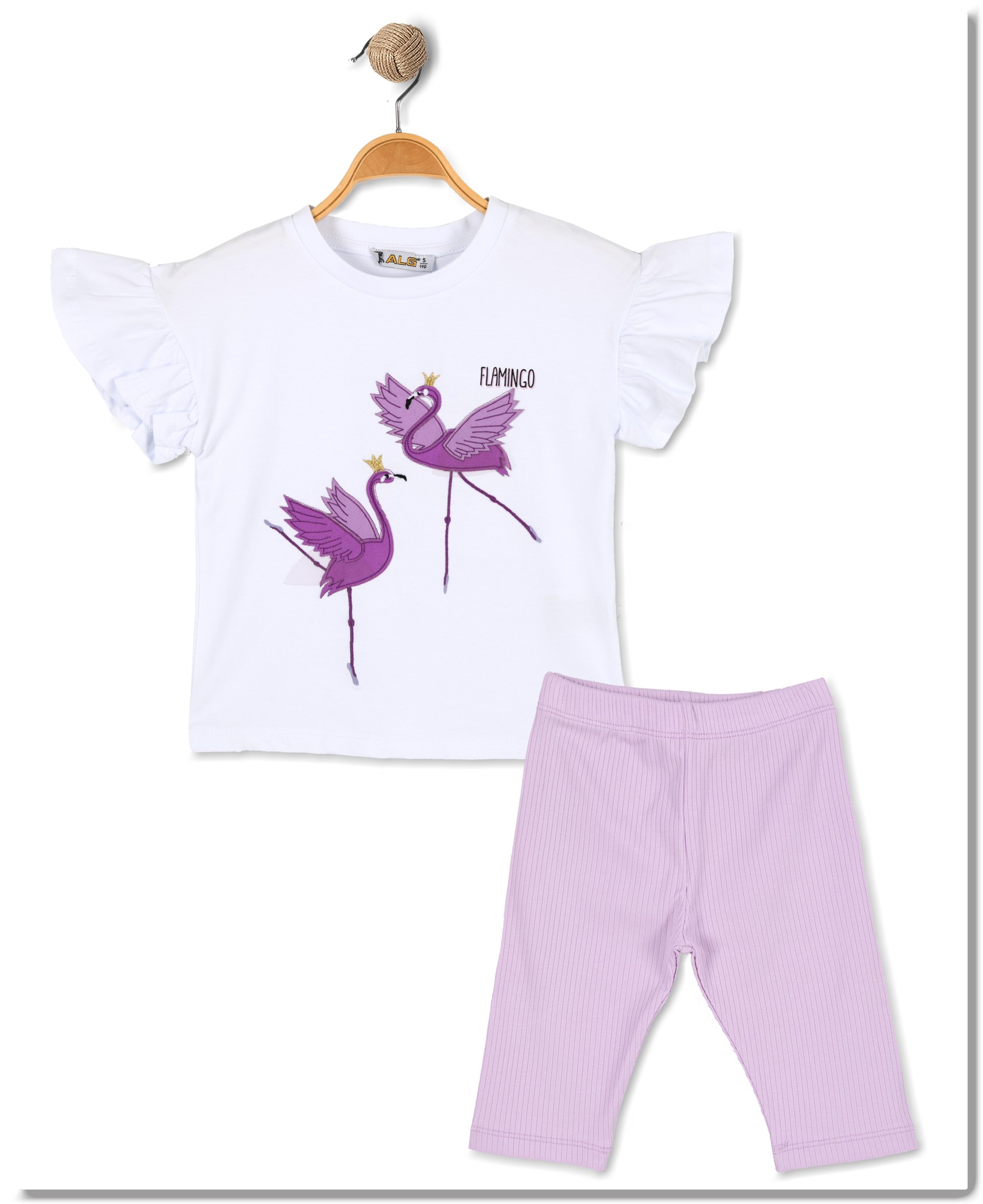 ALG Komplet za devojčice Flamingo, Lavanda