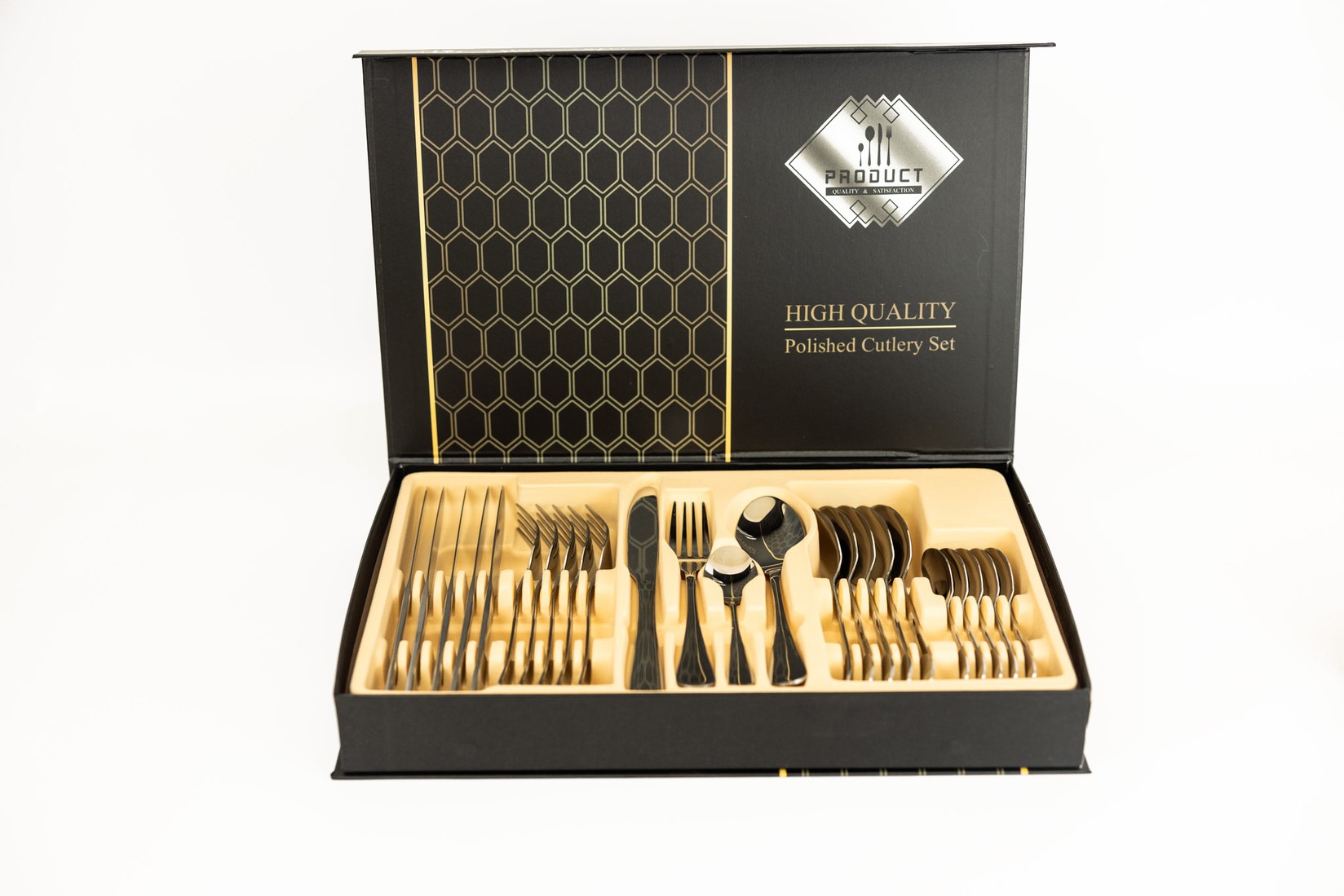 AMC HOME Escajg, 24 elemenata, Srebrne boje