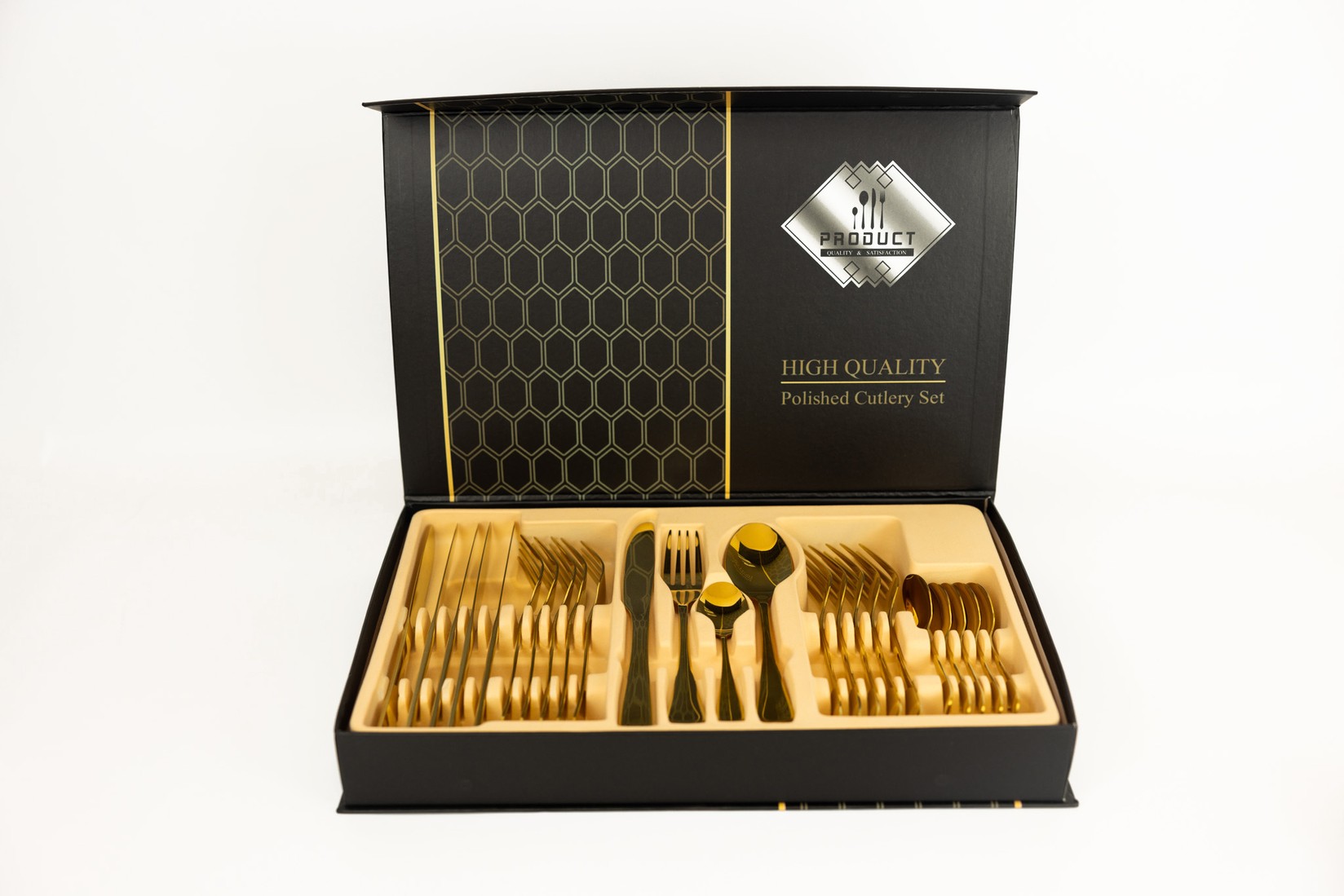 AMC HOME Escajg, 24 elemenata, Zlatne boje