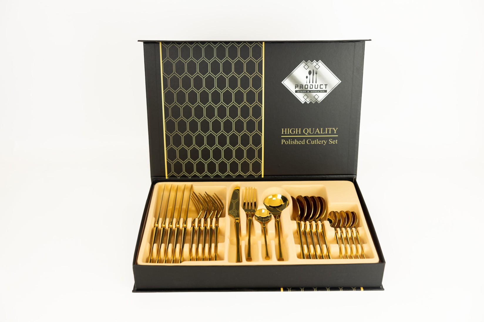 AMC HOME Escajg luxury, 24 elemenata, Zlatne boje