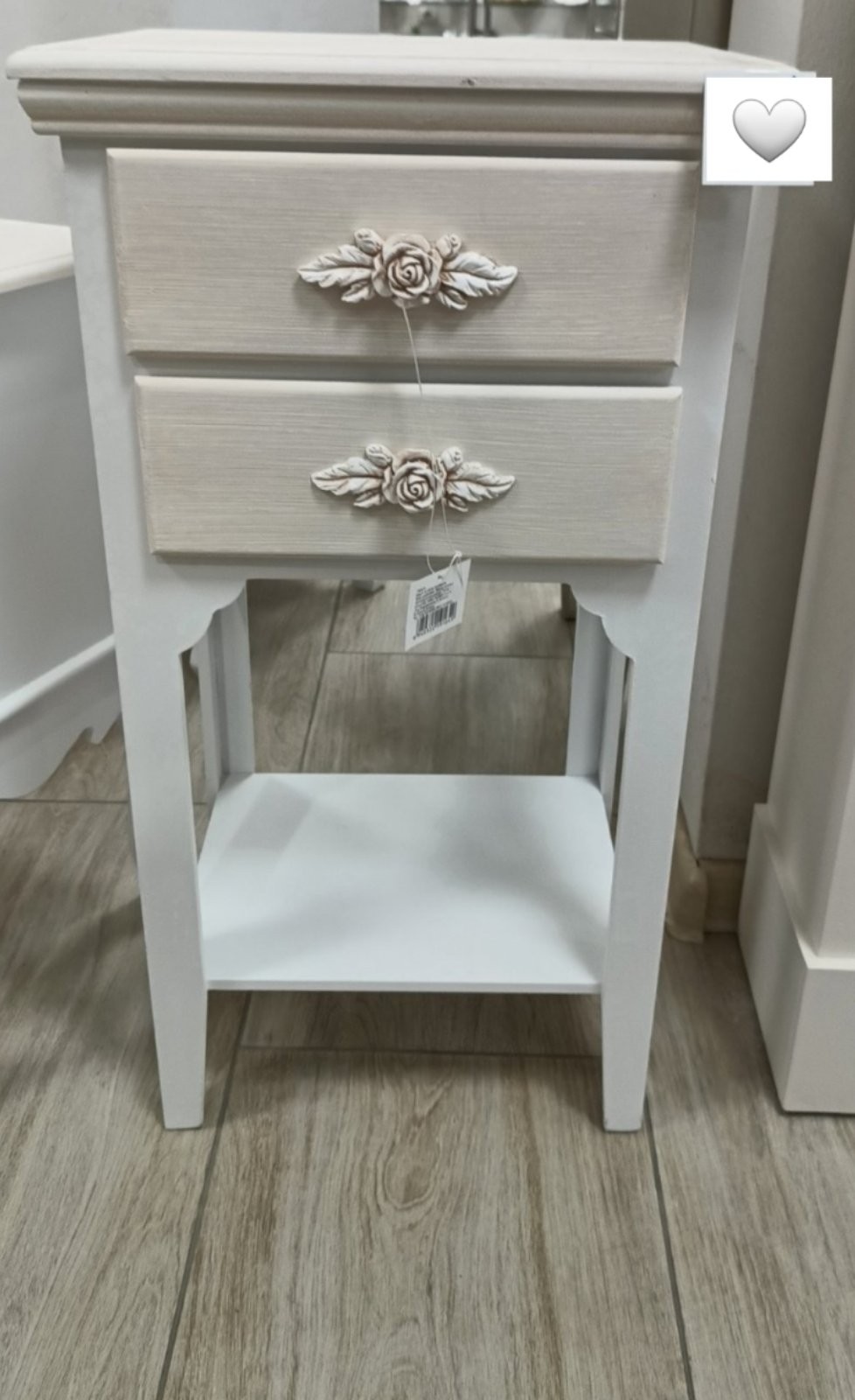 A Moderna Andrijašević Komoda sa dve fioke, 36x70cm, Bela