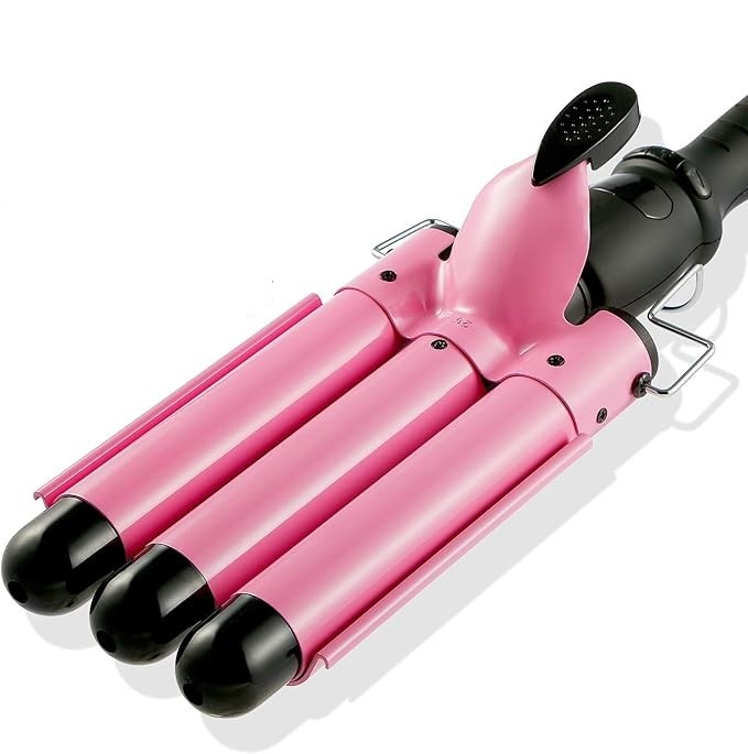 Trostruki uvijač za kosu, Roze