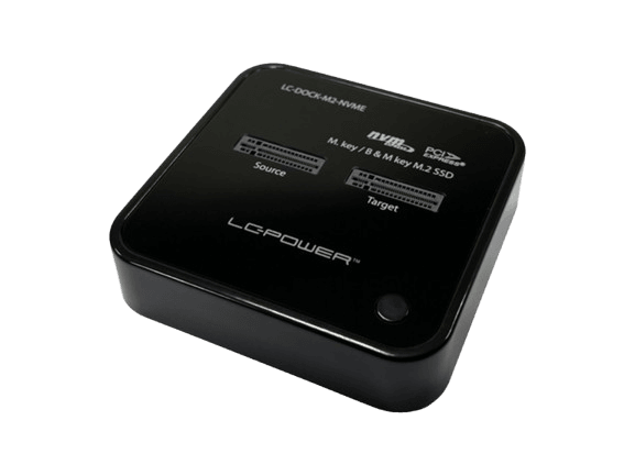 LC-Power doking stanica, NVME, M.2 SSD, USB-C port, 2x SSD-a, brzina prenosa do 10 Gb/s, crna