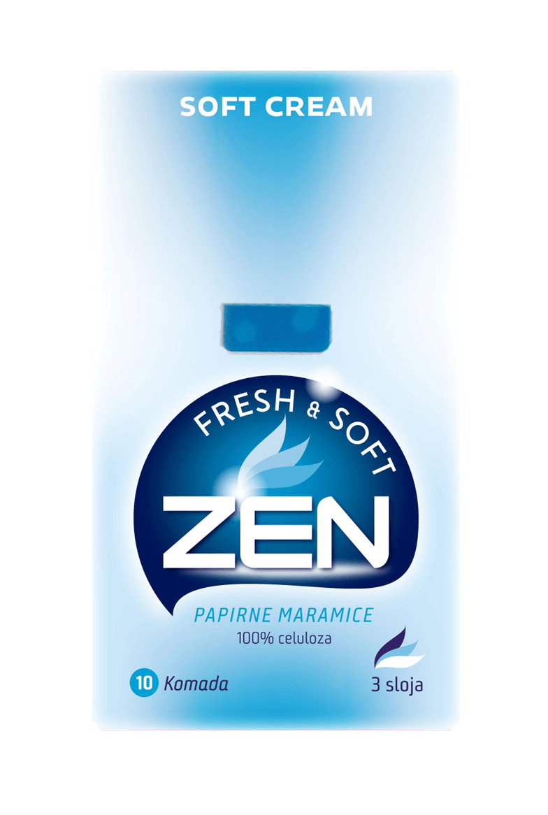 Zen Papirne maramice Soft cream, Troslojne