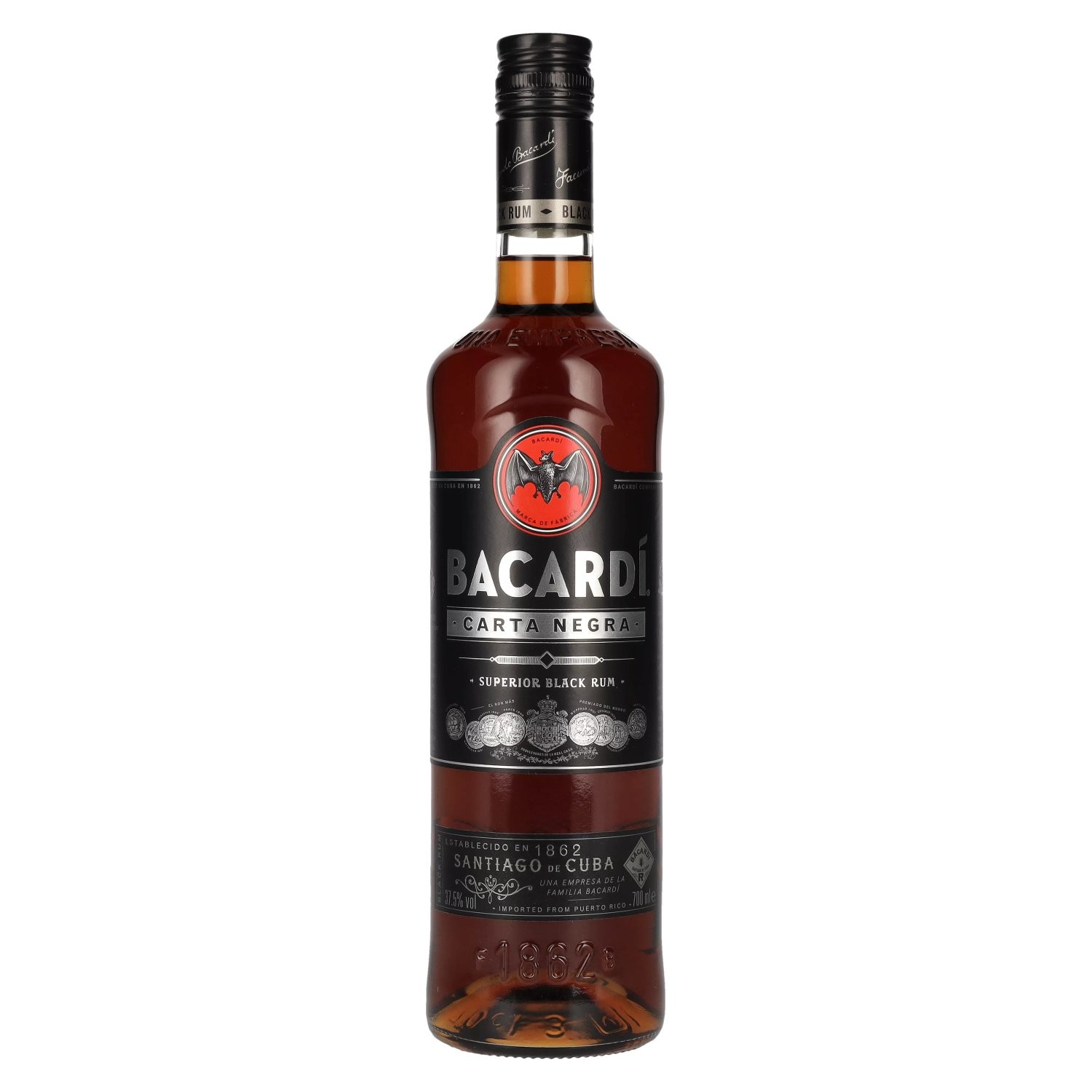 BACARDI Rum Carta Negra alk. 40%, 0.7 l