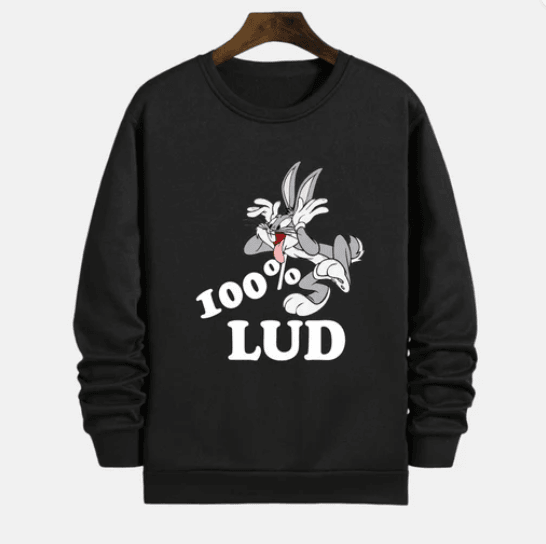 MAFIMI Muški duks 100% Lud, Crni