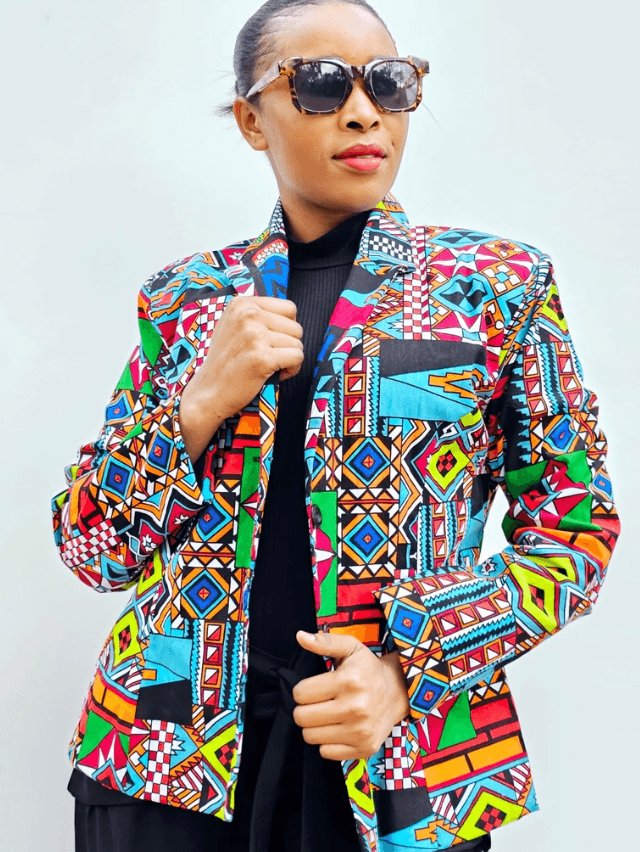 AFRIČKA RADIONICA Ženski sako Perky 2, Šareni